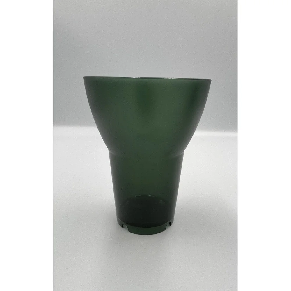 Ikea Flared Acrylic Tumblers Sola Stacking Cups SET 6 Smoke Green Deco Modern‎